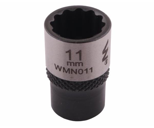 Nasadka dwunastokątna 1/4". 11 mm. CrV50BV30. DIN 3124. Waryński