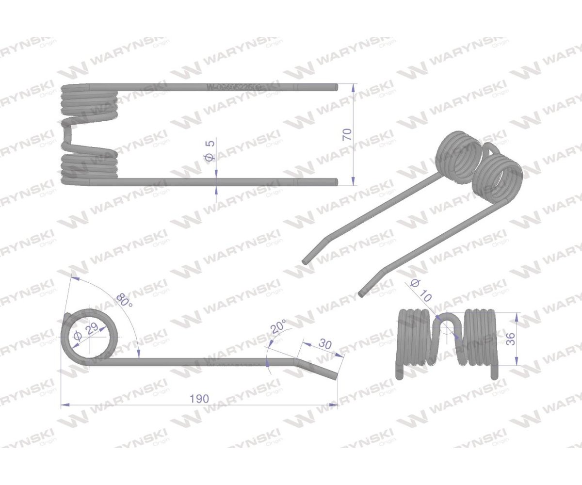 Palec podbieracza zastosowanie Welger 0940522500 Waryński