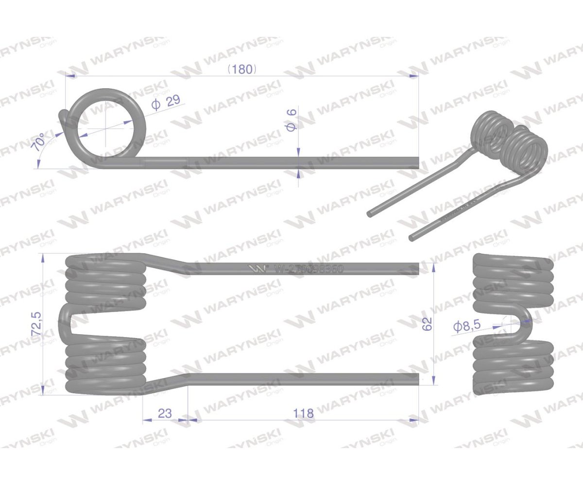 Palec podbieracza zastosowanie Krone Waryński