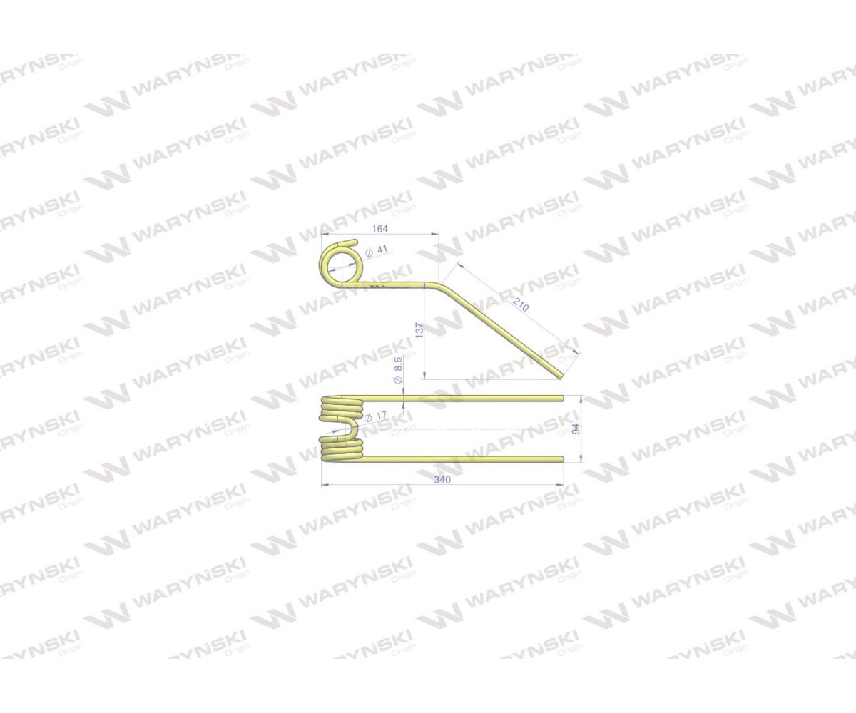 Palec Przetrząsarka Karuzelowa WARYŃSKI