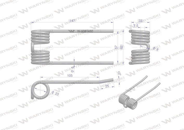 Palec podbieracza zastosowanie Krone 9381480 Waryński