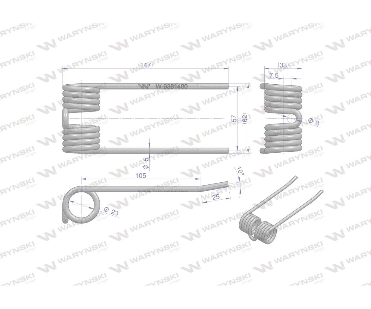 Palec podbieracza zastosowanie Krone 9381480 Waryński