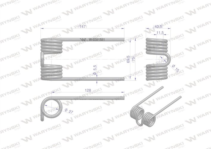Palec podbieracza zastosowanie Krone 9381581 Waryński