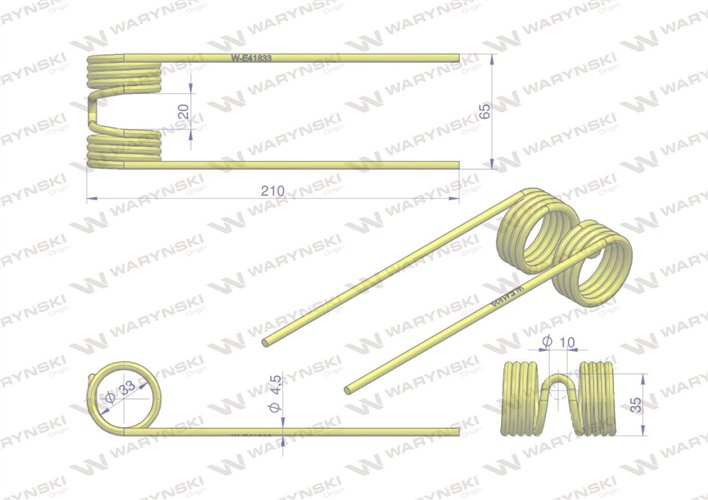 Palec podbieracza zastosowanie John Deere E41833 Waryński