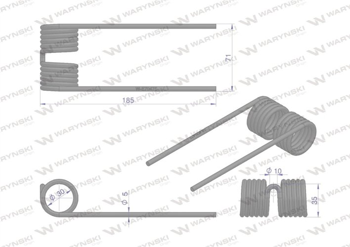 Palec podbieracza zastosowanie John Deere E79475 Waryński