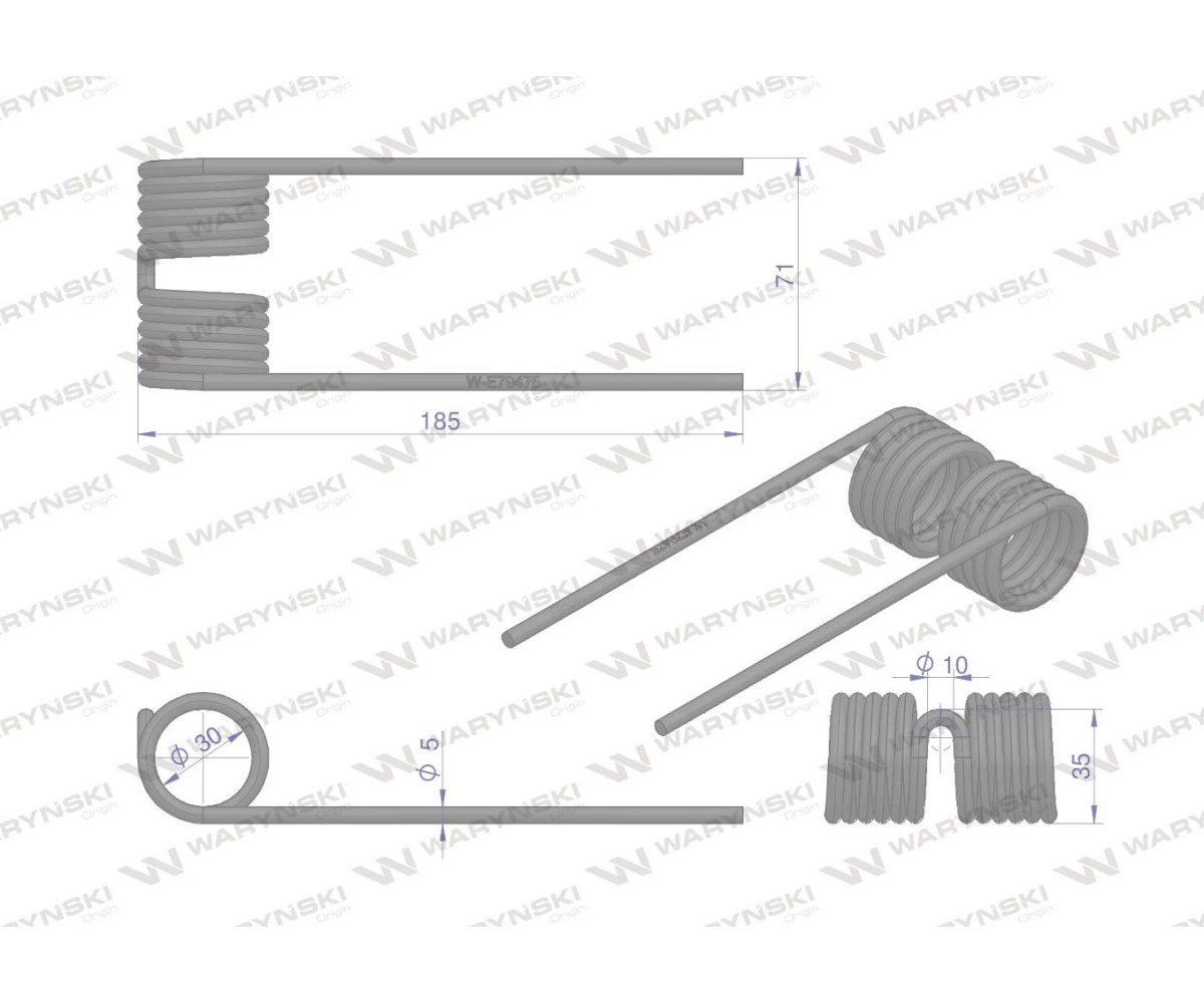 Palec podbieracza zastosowanie John Deere E79475 Waryński