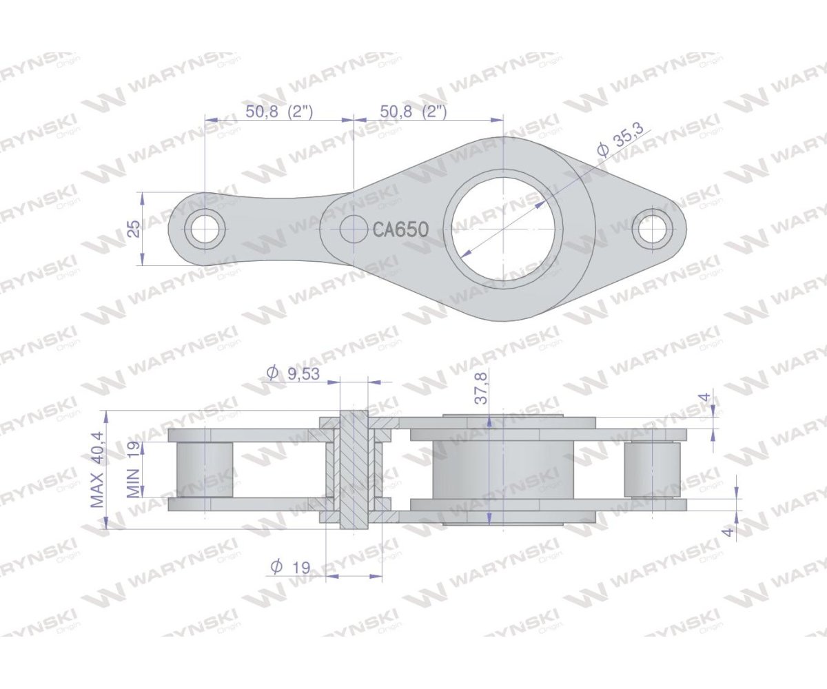 Ogniwo łańcucha CA650-1 3PS zwijającego zespół naprawczy Prasa Zwijka Sipma 5270072007 5270072000 Waryński