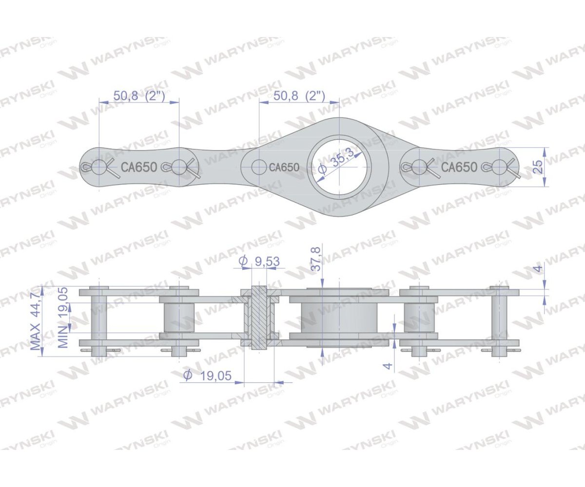 Ogniwo łańcucha CA650-1 zwijającego zespół naprawczy Prasa Zwijka Sipma 5270072007 5270072000 Waryński