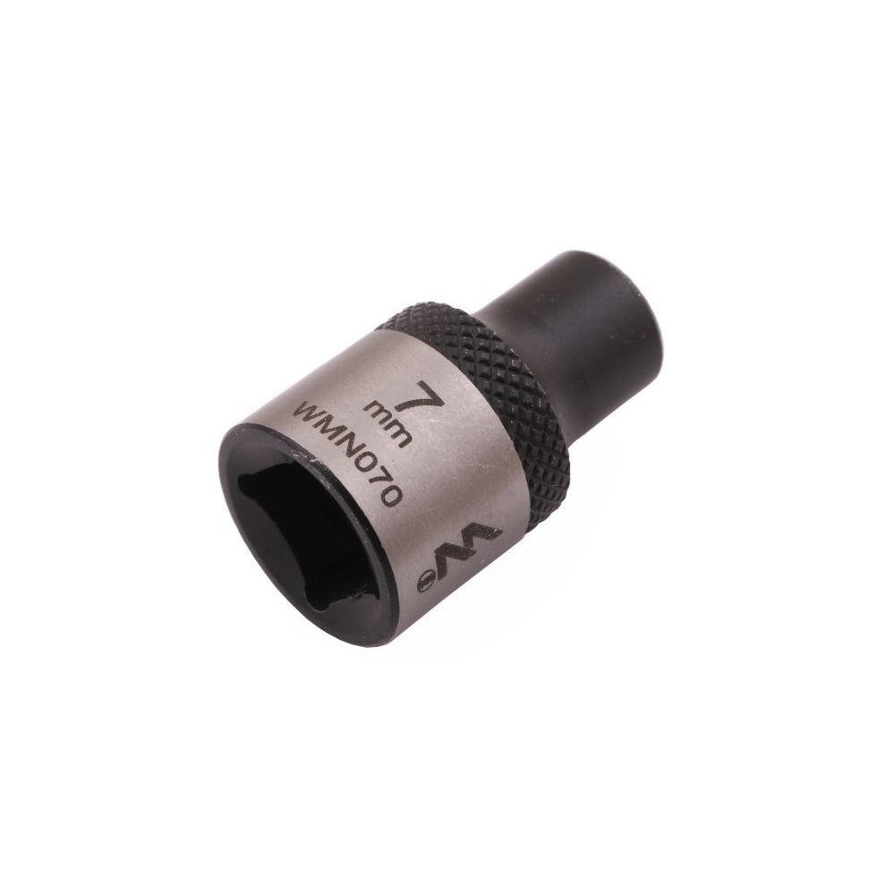 Nasadka dwunastokątna 3/8". 7 mm. CrV50BV30. DIN 3124. Waryński