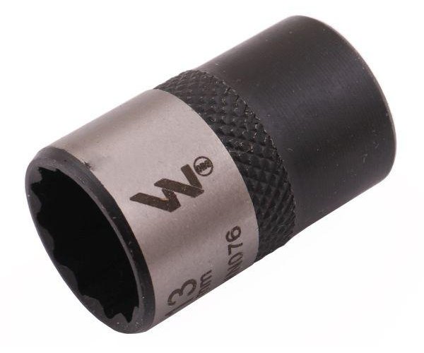 Nasadka dwunastokątna 3/8". 13 mm. CrV50BV30. DIN 3124. Waryński