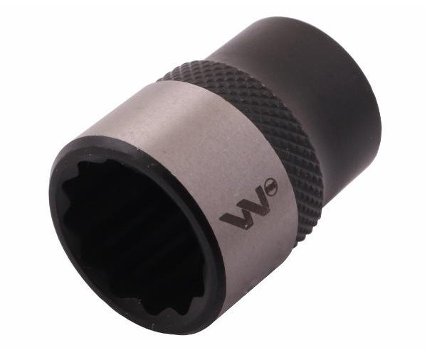 Nasadka dwunastokątna 3/8". 16 mm. CrV50BV30. DIN 3124. Waryński