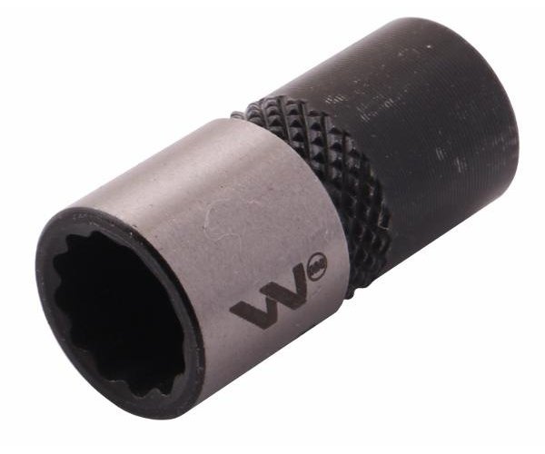 Nasadka dwunastokątna 1/4". 7 mm. CrV50BV30. DIN 3124. Waryński