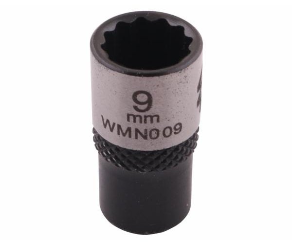 Nasadka dwunastokątna 1/4". 9 mm. CrV50BV30. DIN 3124. Waryński