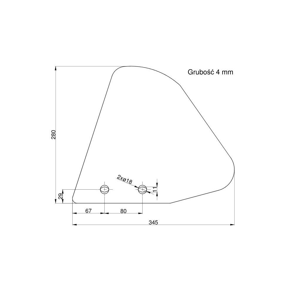 Odkładnia przedpłużka prawa Kverneland Vulcan..