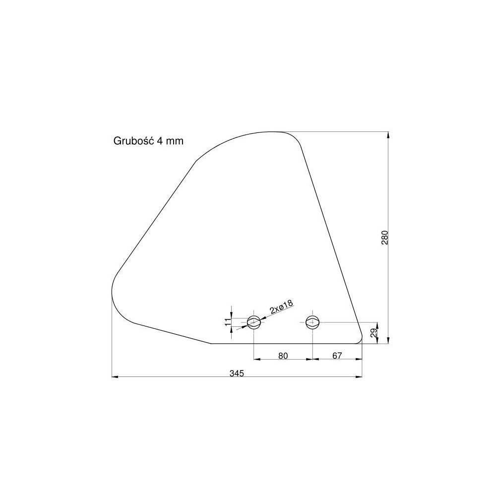 Odkładnia przedpłużka lewa Kverneland Vulcan.