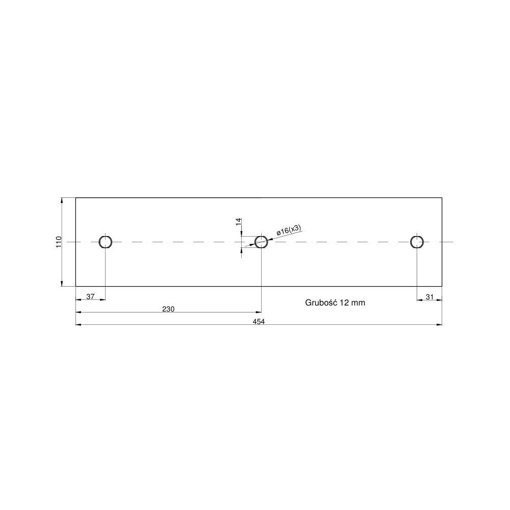 Płoza długa dwustronna 761108 Kuhn Vulcan