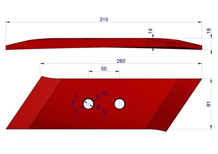 Dłuto prawe Pottinger Vulcan
