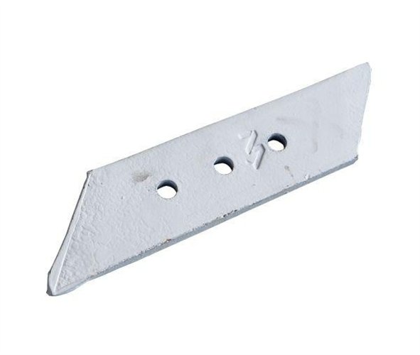 Dłuto nakładka lemiesza lewe trzyotworowe zastosowanie VIS/34 XL Unia Pług stal borowa WARYŃSKI