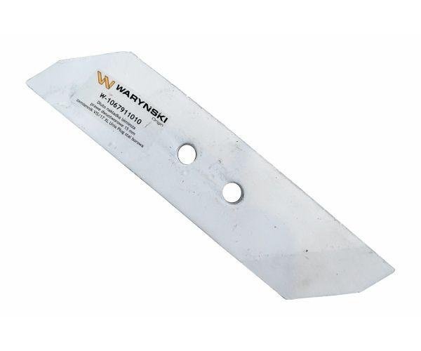 Dłuto nakładka lemiesza prawe dwuotworowe 15 mm zastosowanie VIS/17 XL Unia Pług stal borowa WARYŃSKI