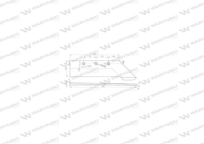 Lemiesz z dziobem zastosowanie AS/0184 Atlas Unia Pług stal borowa Waryński