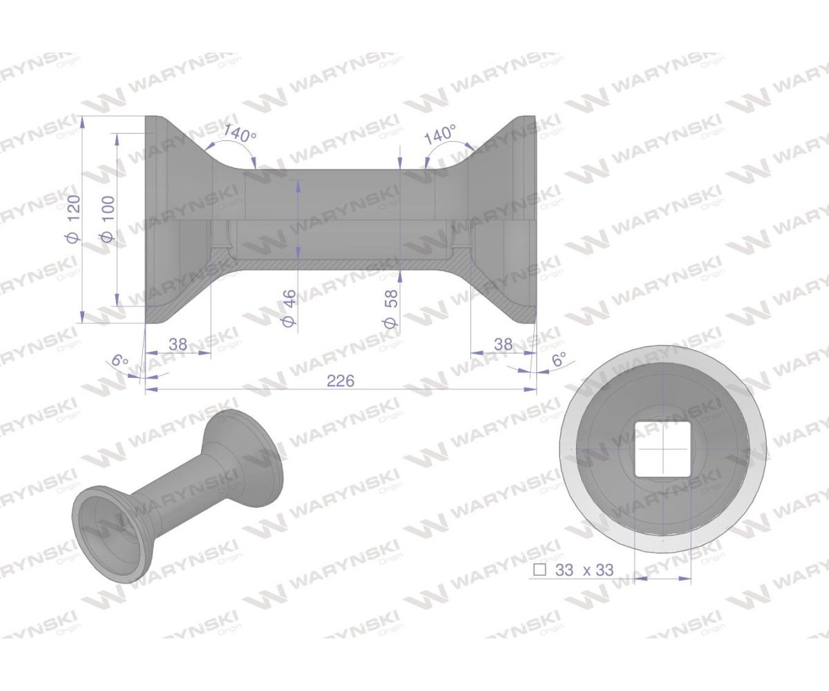 Tuleja odległościowa Talerzówka Waryński