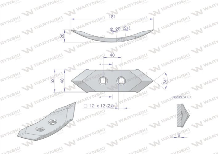 Redliczka 2-otworowa zastosowanie Kr/69 Unia kultywator stal borowa Waryński ( sprzedawane po 10 )