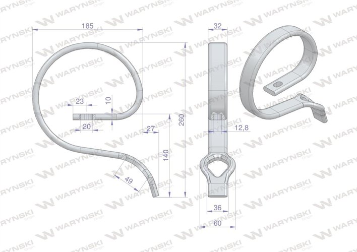 Wzmocnienie zęba 1417 sprężyna pomocnicza 32X10 Waryński