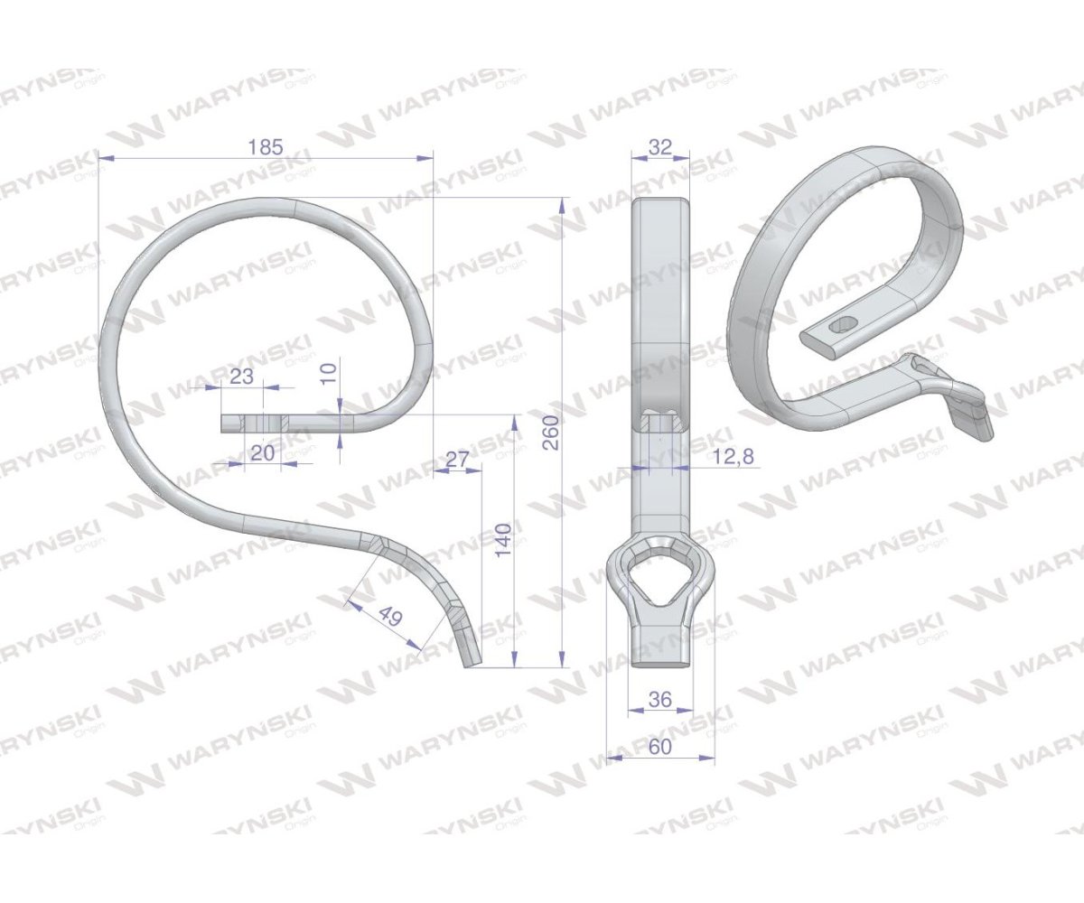 Wzmocnienie zęba 1417 sprężyna pomocnicza 32X10 Waryński