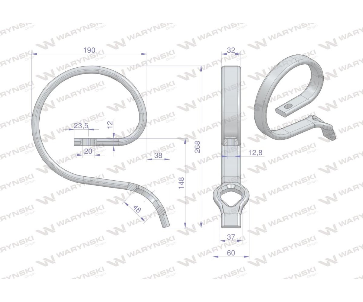 Wzmocnienie zęba 1417 sprężyna pomocnicza 32X12 Waryński