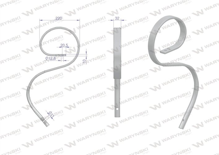 Ząb sprężynowy agregatu uprawowego BEZ REDLICZKI Waryński