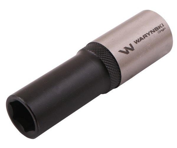 Nasadka sześciokątna 1/2". 11 mm. długa. CrV50BV30. DIN 3124. Waryński