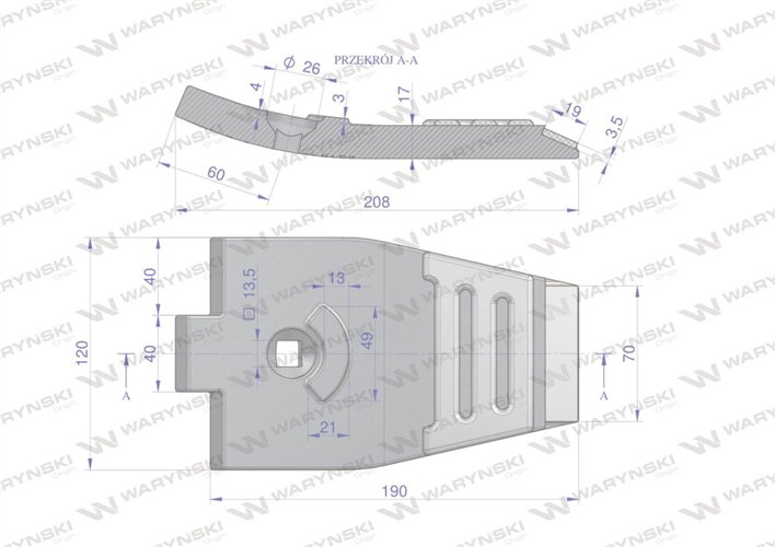 Dziób redlicy zastosowanie Lemken Smaragd Waryński Maxx 11120543881