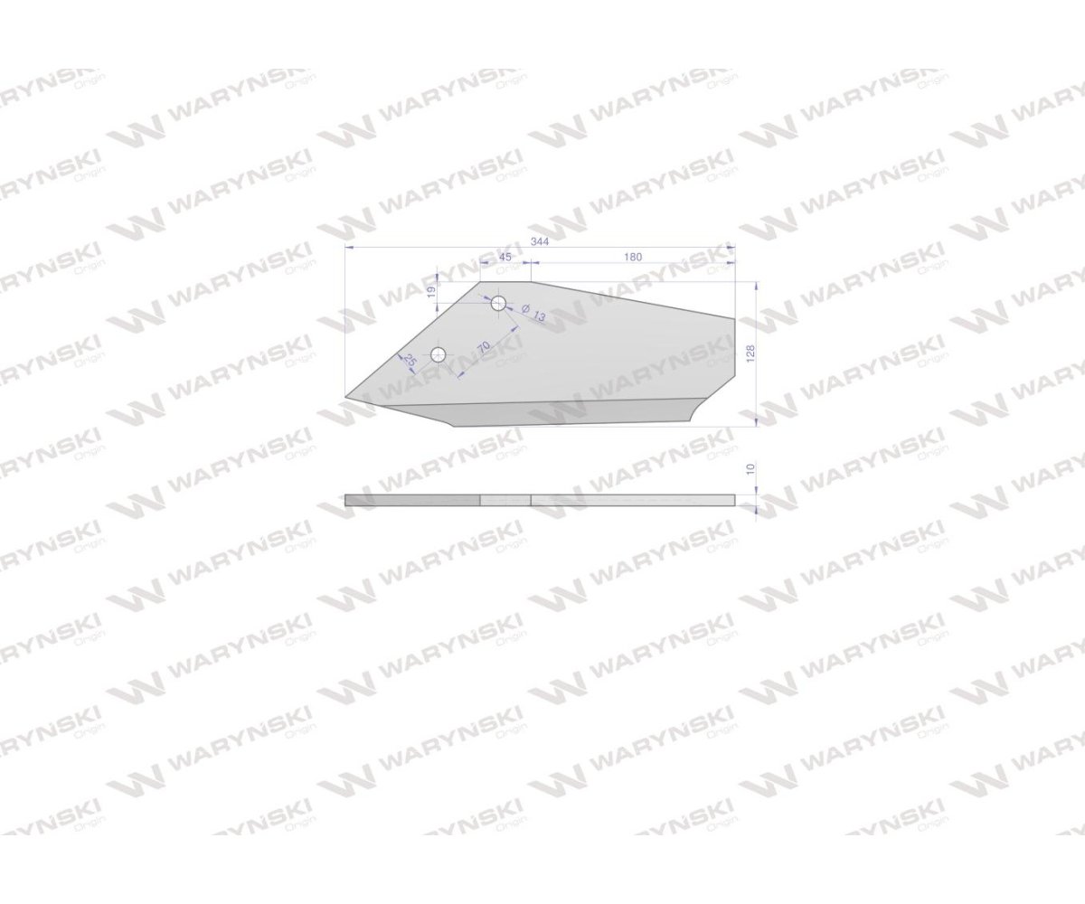 Lemiesz prosty lewy zastosowanie Lemken Smaragd Waryński