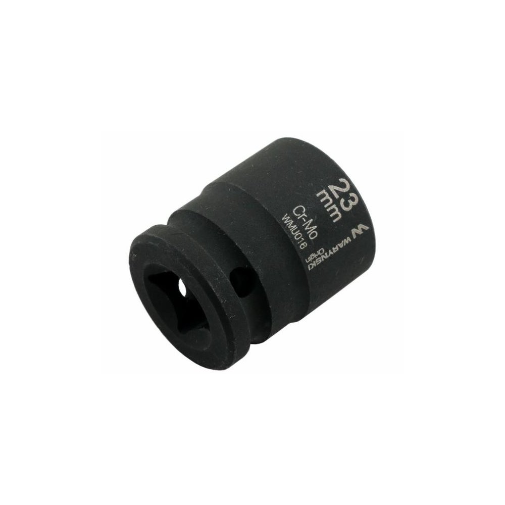 Nasadka udarowa sześciokątna 1/2". 23 mm. CrMo. DIN 3129. Waryński
