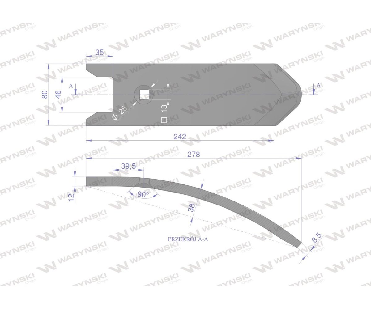 Redlica agregatu zastosowanie Horsch Terrano stal borowa Waryński