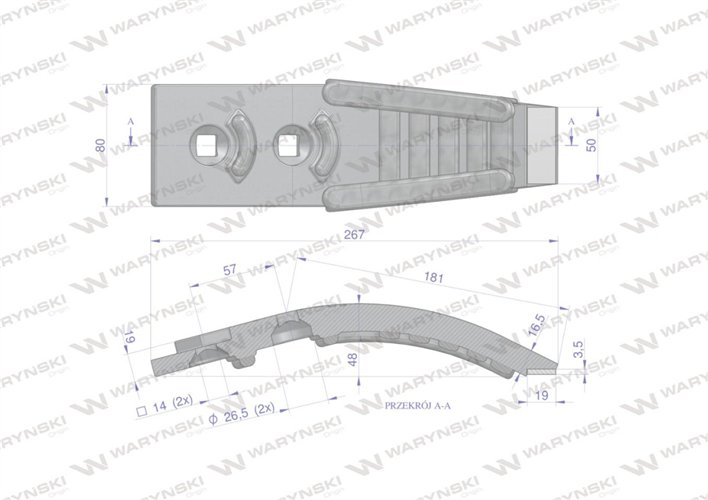 Redlica agregatu zastosowanie Horsch Terrano z węglikiem wolframu z dodatkowym napawniem bocznym WARYŃSKI MAXX