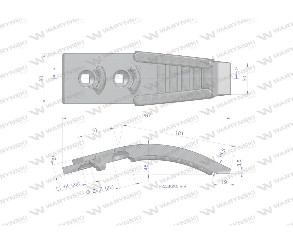 Redlica agregatu zastosowanie Horsch Terrano z węglikiem wolframu z dodatkowym napawniem bocznym WARYŃSKI MAXX