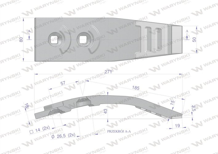 Redlica agregatu zastosowanie Horsch Terrano z węglikiem wolframu WARYŃSKI MAXX