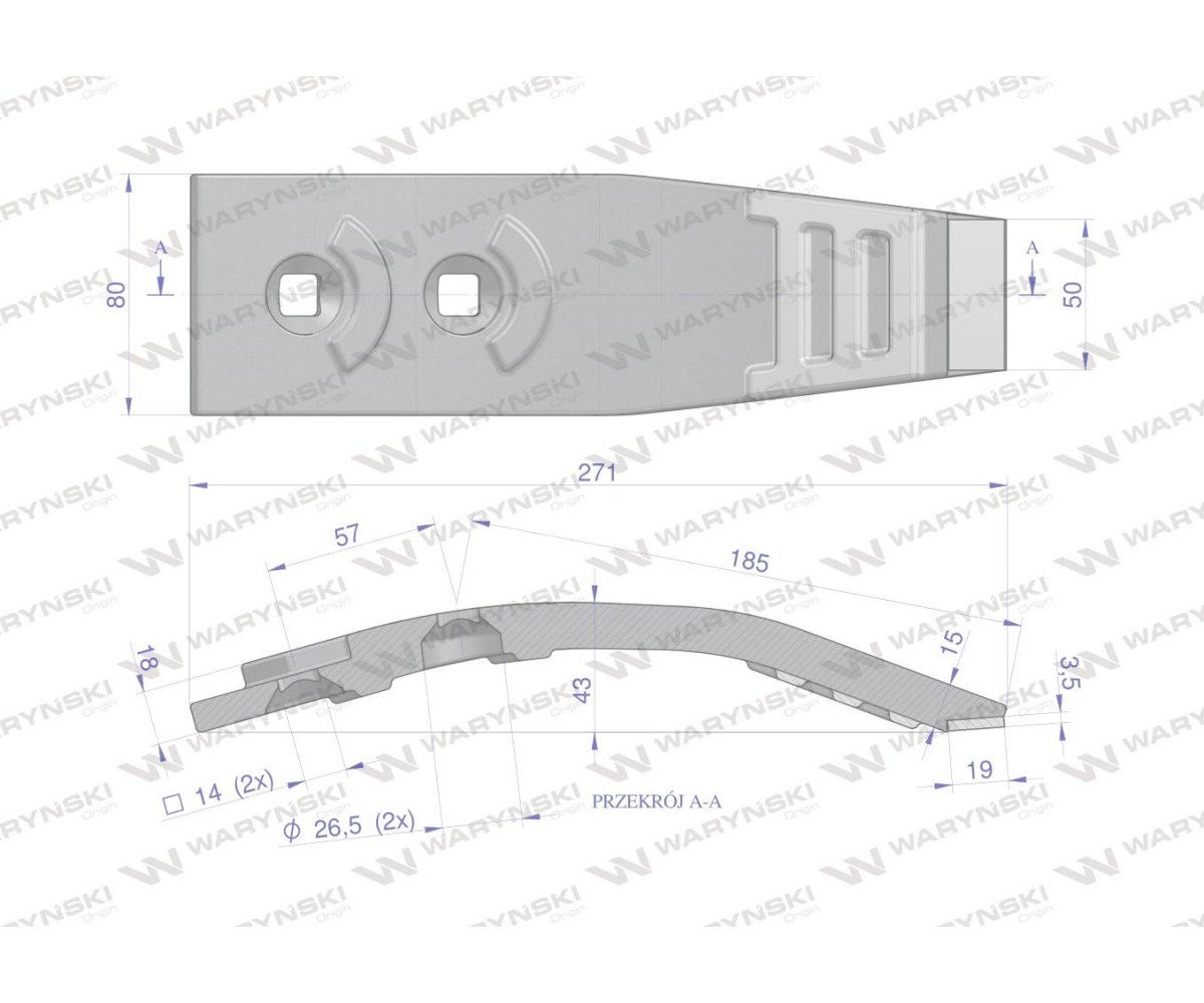 Redlica agregatu zastosowanie Horsch Terrano z węglikiem wolframu WARYŃSKI MAXX