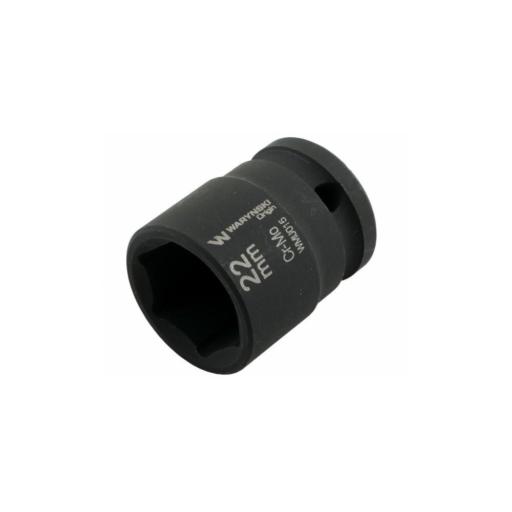 Nasadka udarowa sześciokątna 1/2". 22 mm. CrMo. DIN 3129. Waryński