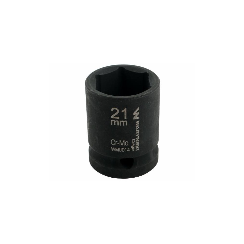 Nasadka udarowa sześciokątna 1/2". 21 mm. CrMo. DIN 3129. Waryński
