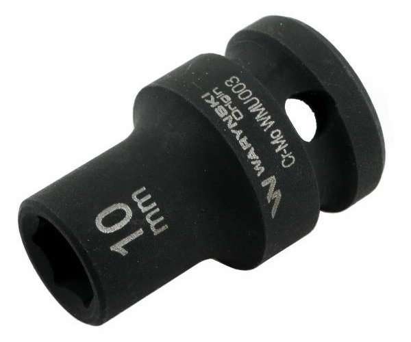 Nasadka udarowa sześciokątna 1/2". 10 mm. CrMo. DIN 3129. Waryński