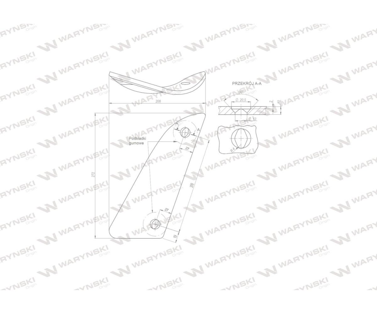 Pierś prawa dwuotworowa zastosowanie Kuhn Losange Waryński