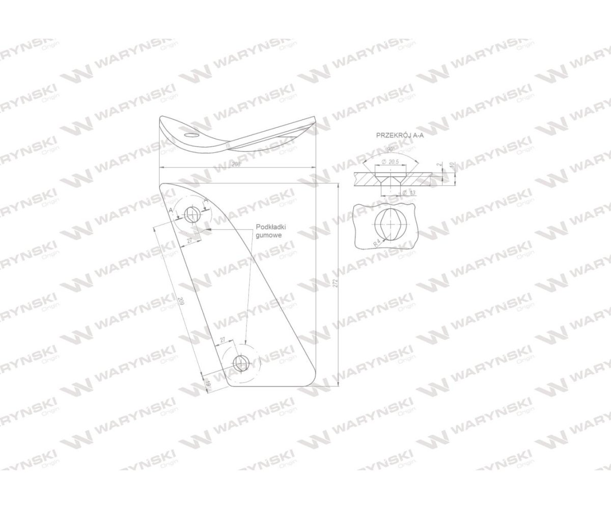 Pierś lewa dwuotworowa zastosowanie Kuhn Losange Waryński