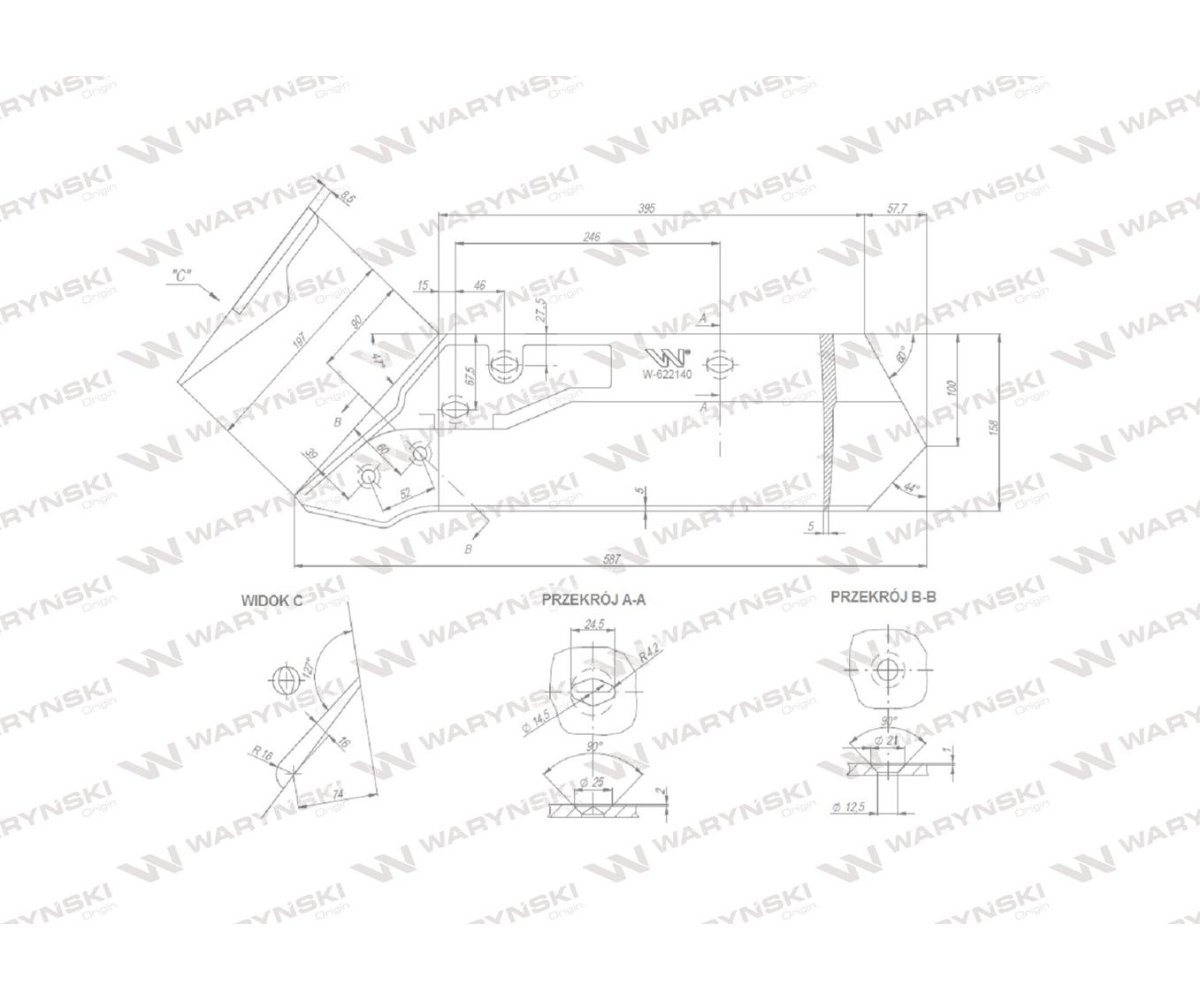Eurolemiesz prawy 14" 622140 zastosowanie Kuhn Losange Waryński