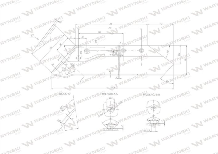 Eurolemiesz prawy 16" 622142 zastosowanie Kuhn Losange Waryński