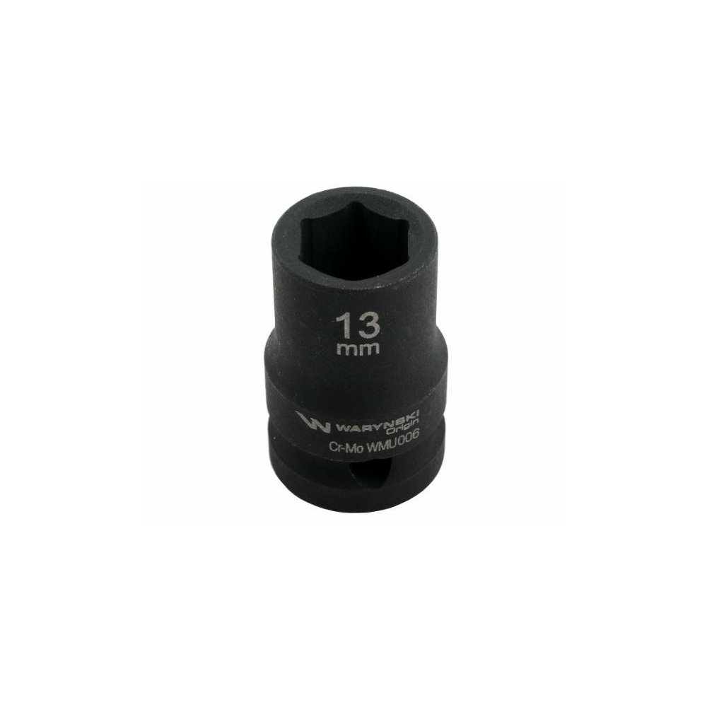 Nasadka udarowa sześciokątna 1/2". 13 mm. CrMo. DIN 3129. Waryński