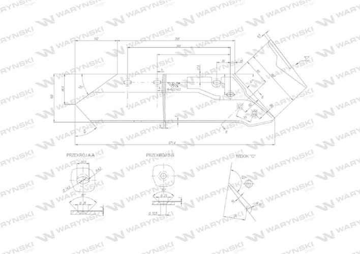 Eurolemiesz lewy 16" 622143 zastosowanie Kuhn Losange Waryński