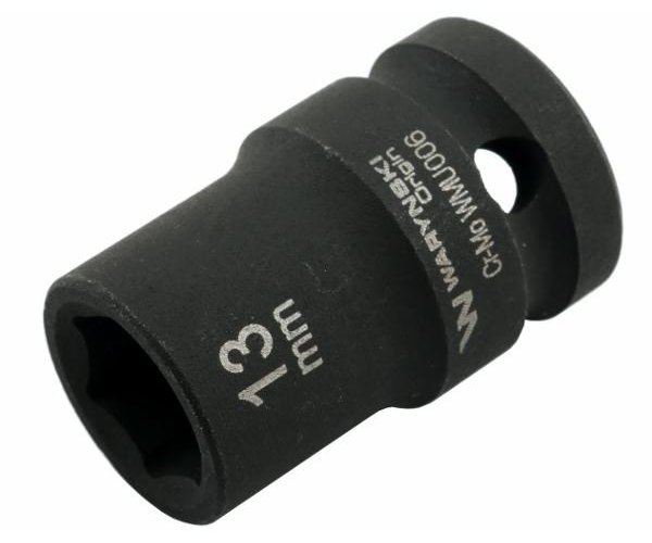 Nasadka udarowa sześciokątna 1/2". 13 mm. CrMo. DIN 3129. Waryński