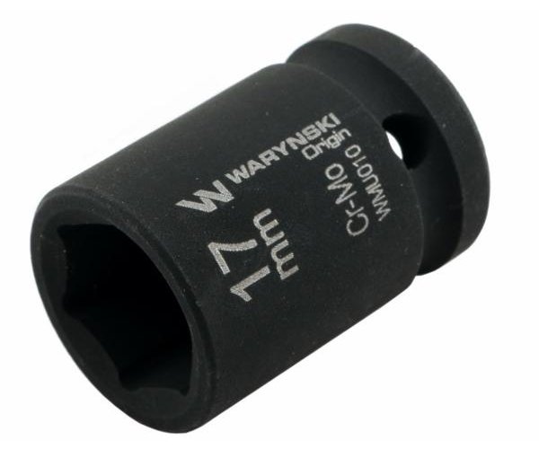 Nasadka udarowa sześciokątna 1/2". 17 mm. CrMo. DIN 3129. Waryński